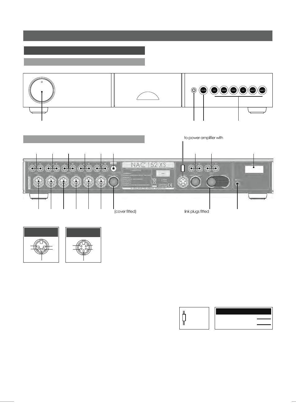 Nac 152 xs preamplifier, 2 nac 152 xs rear, 1 nac 152 xs front | Naim Audio NAP 500 User Manual | Page 16 / 44