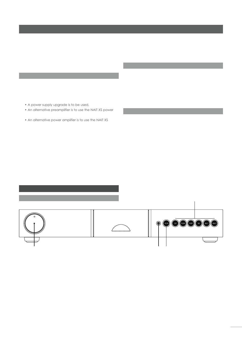 Nait xs integrated amplifier, 23 nait xs controls and connections | Naim Audio NAP 500 User Manual | Page 25 / 44