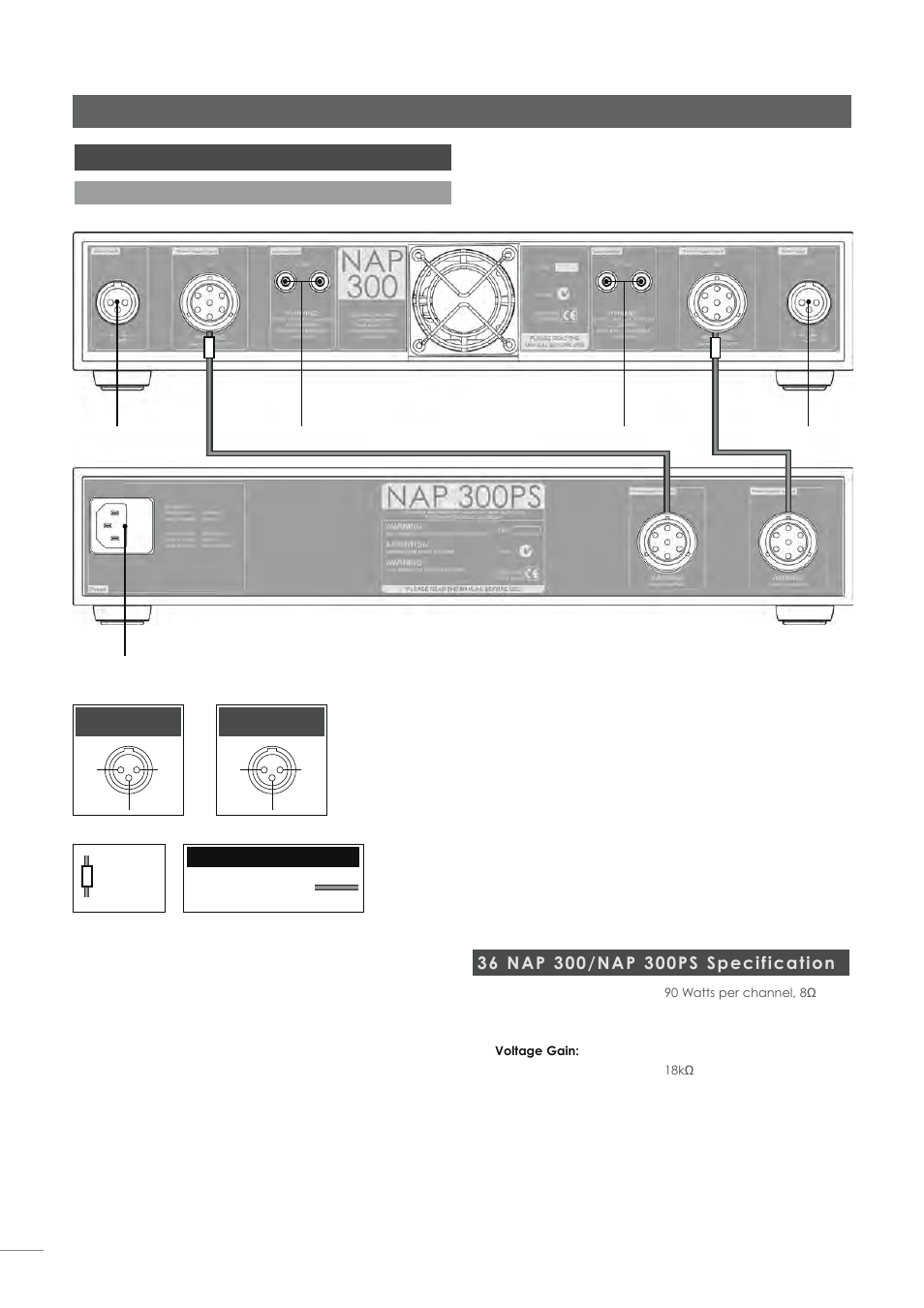 Nap 300 power amplifier | Naim Audio NAP 500 User Manual | Page 38 / 44