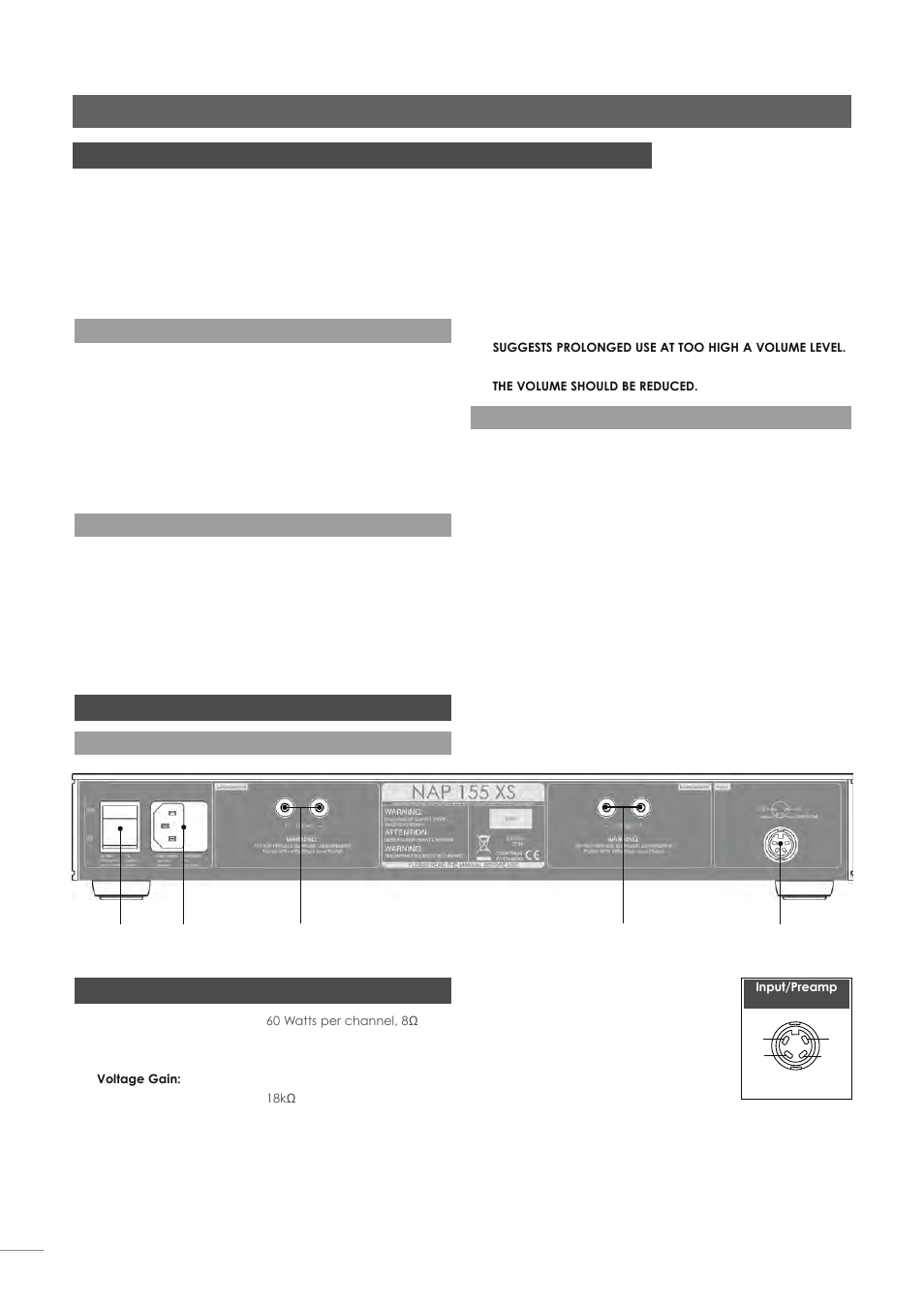 Nap 155 xs power amplifier, 46 installation and operation | Naim Audio NAP 500 User Manual | Page 42 / 44