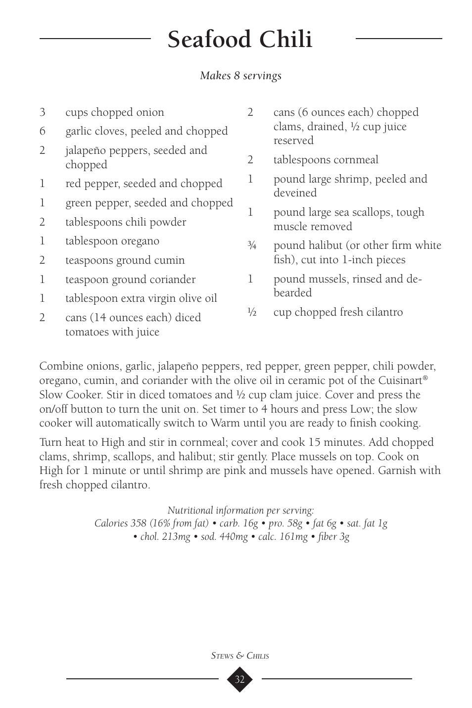 Seafood chili | Cuisinart PSC-650 User Manual | Page 35 / 88