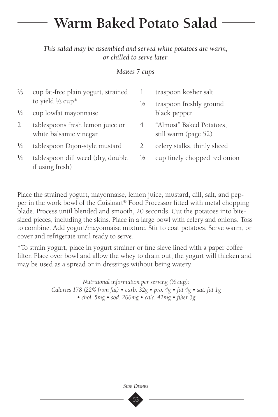 Warm baked potato salad | Cuisinart PSC-650 User Manual | Page 56 / 88