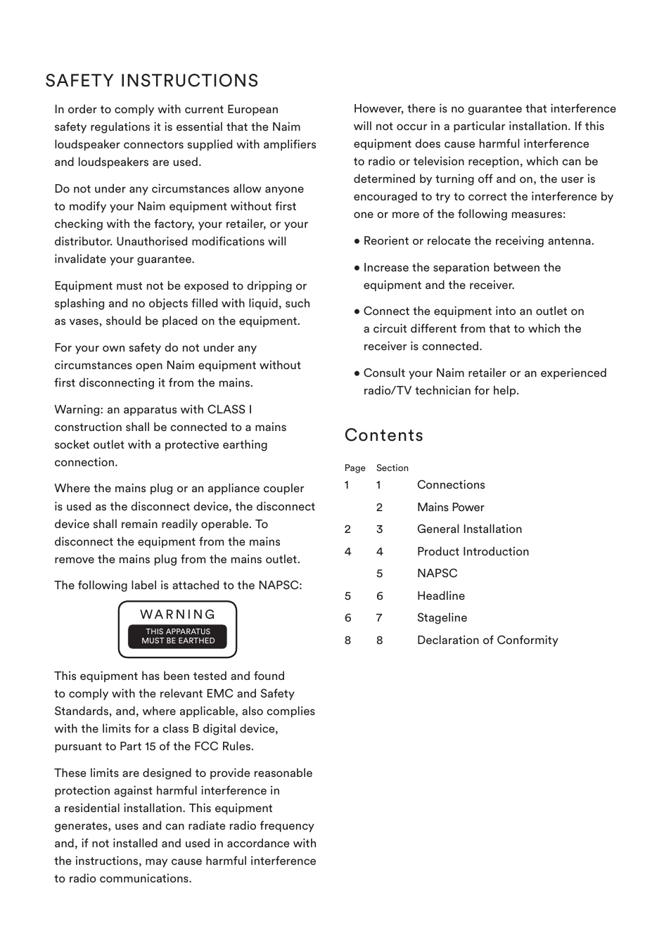 Naim Audio StageLine User Manual | Page 2 / 12