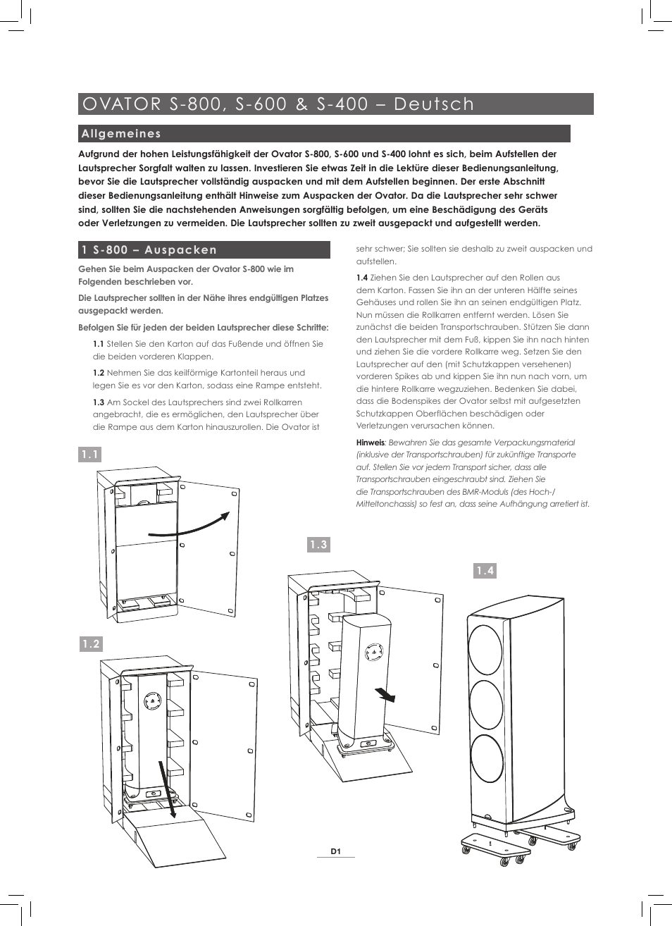 Naim Audio Ovator S-800 User Manual | Page 10 / 72