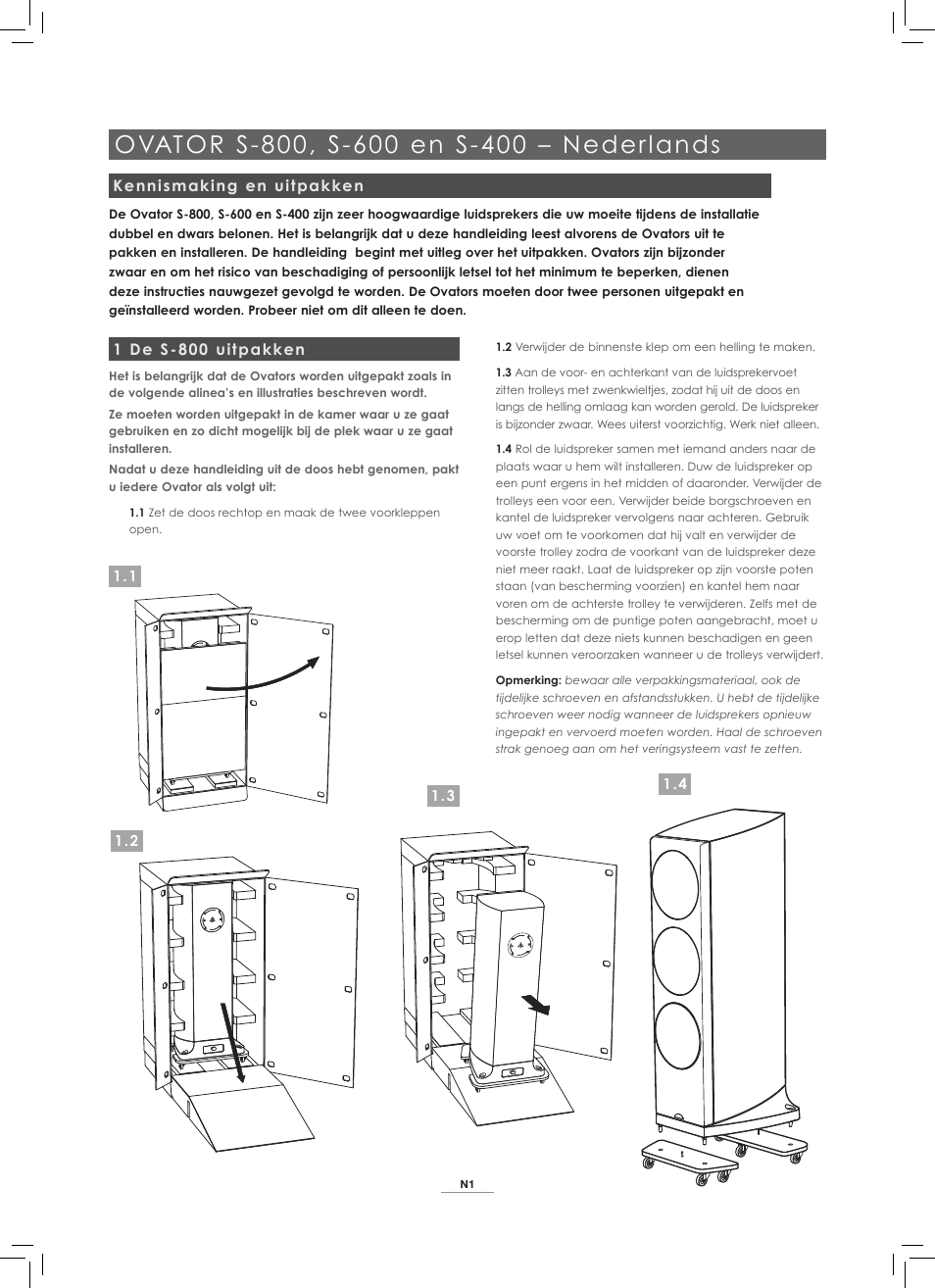 Naim Audio Ovator S-800 User Manual | Page 42 / 72