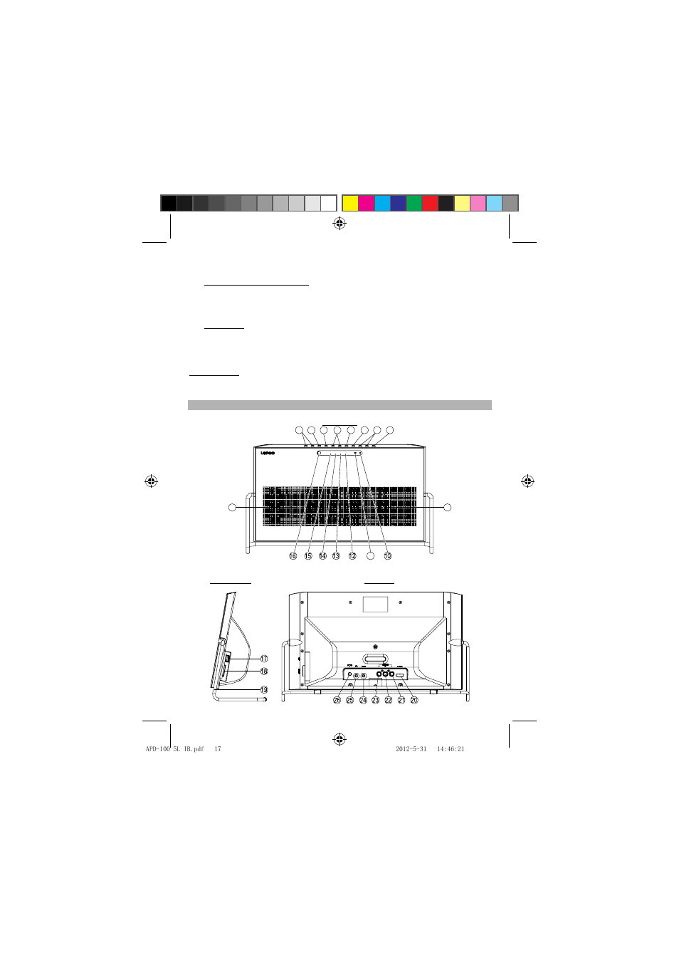 Aux base phone talet | Lenco APD-100 User Manual | Page 17 / 61