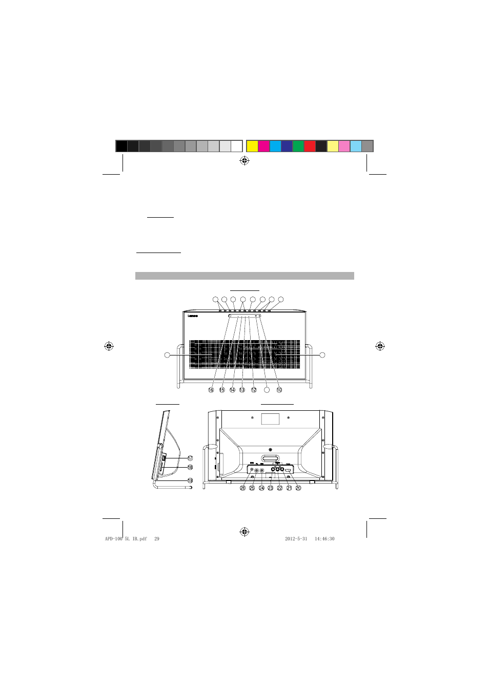Aux base phone talet | Lenco APD-100 User Manual | Page 29 / 61