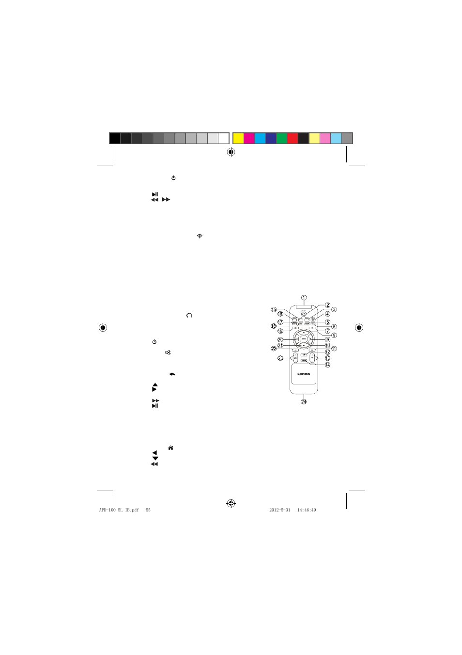 Lenco APD-100 User Manual | Page 55 / 61