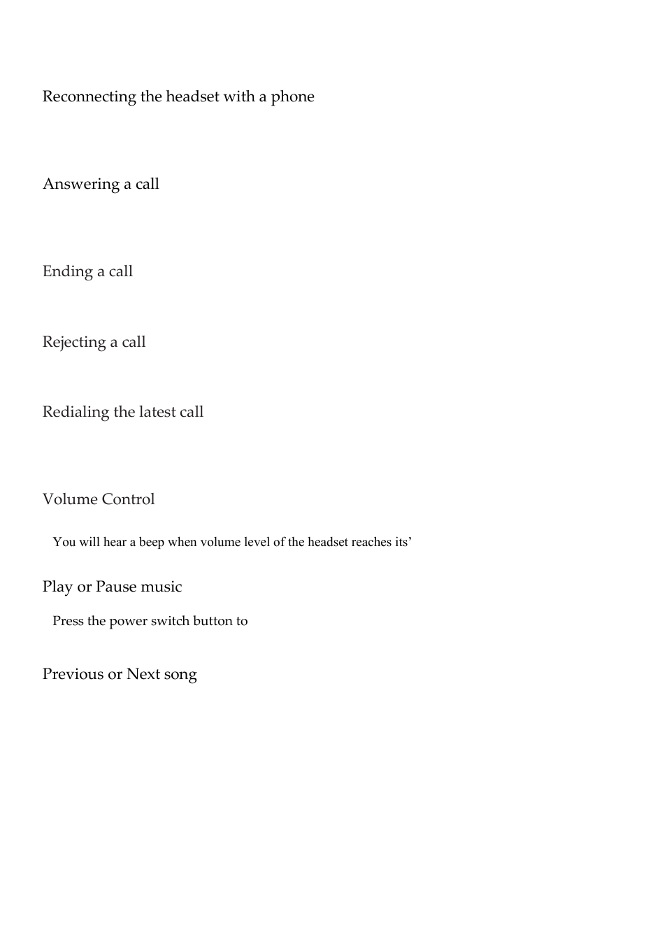 Lenco BH-100 User Manual | Page 3 / 6