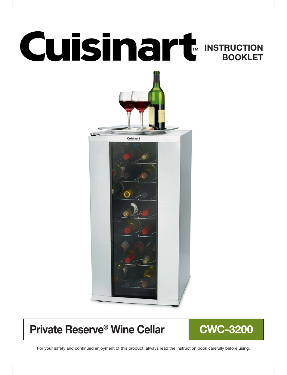 Cuisinart PRIVATE RESERVE CWC-3200 User Manual | 13 pages
