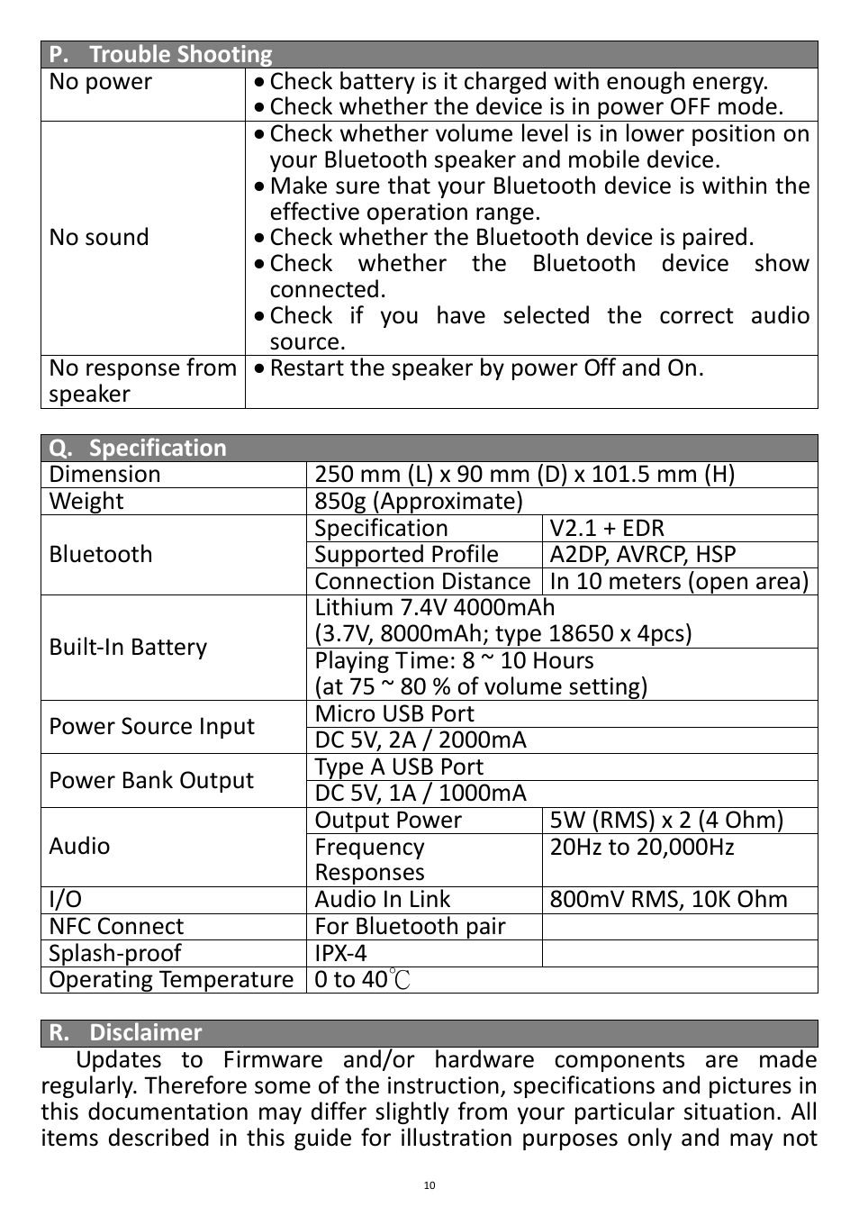 Lenco Boost-6 User Manual | Page 10 / 12
