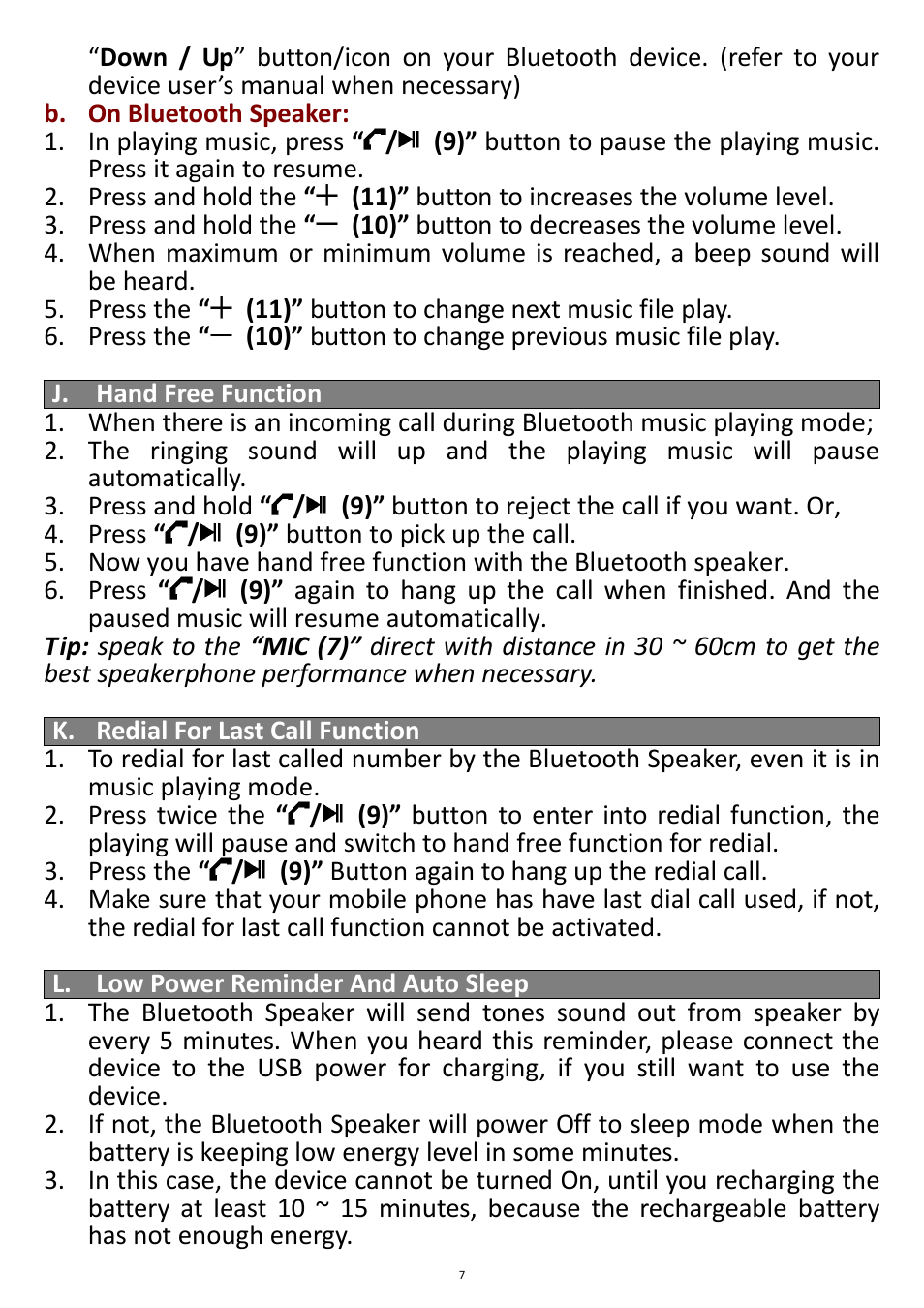 Lenco Boost-6 User Manual | Page 7 / 12