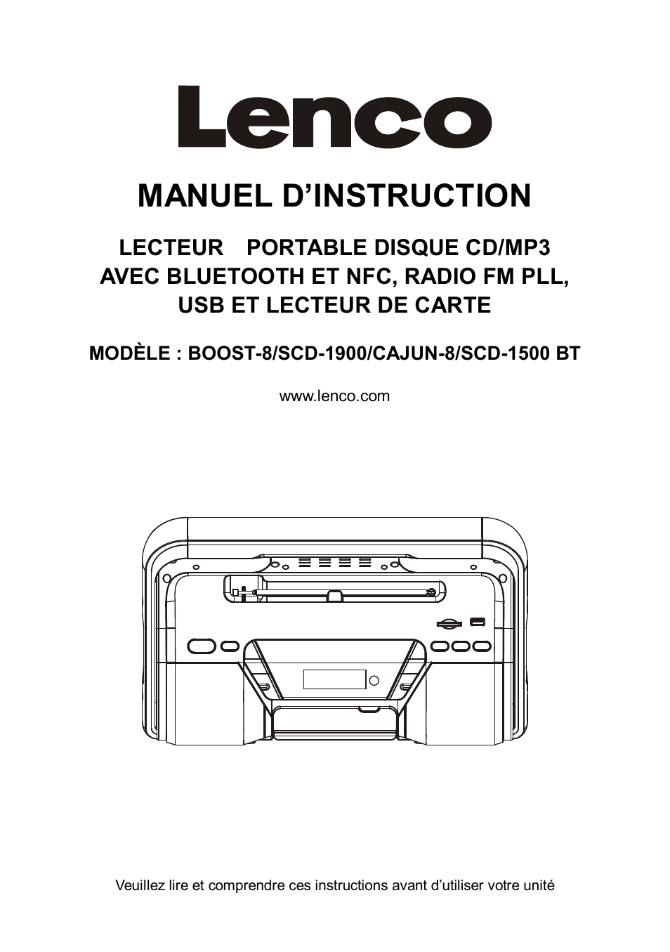 Ib16446-btu681ar-lenco-french, Manuel d’instruction | Lenco Boost-8 User Manual | Page 24 / 60