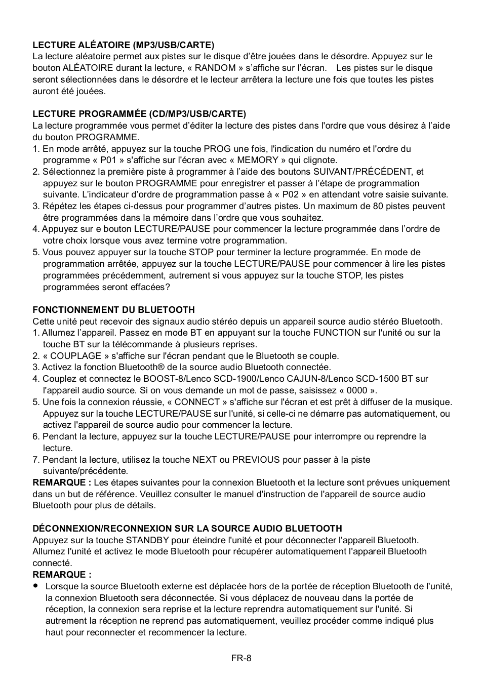 Lenco Boost-8 User Manual | Page 32 / 60