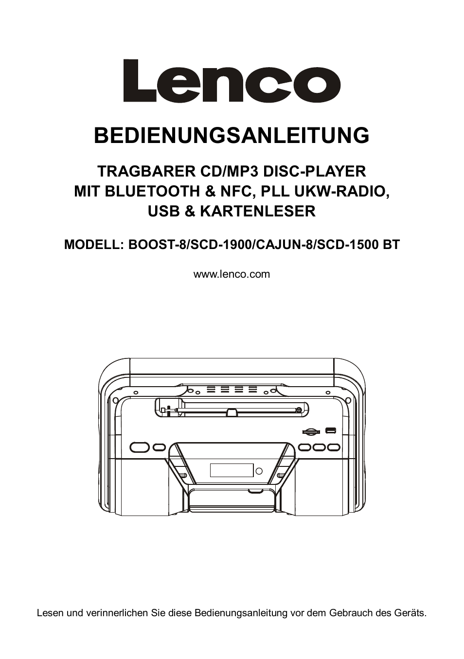 Ib16446-btu681ar-lenco-german, Bedienungsanleitung | Lenco Boost-8 User Manual | Page 36 / 60