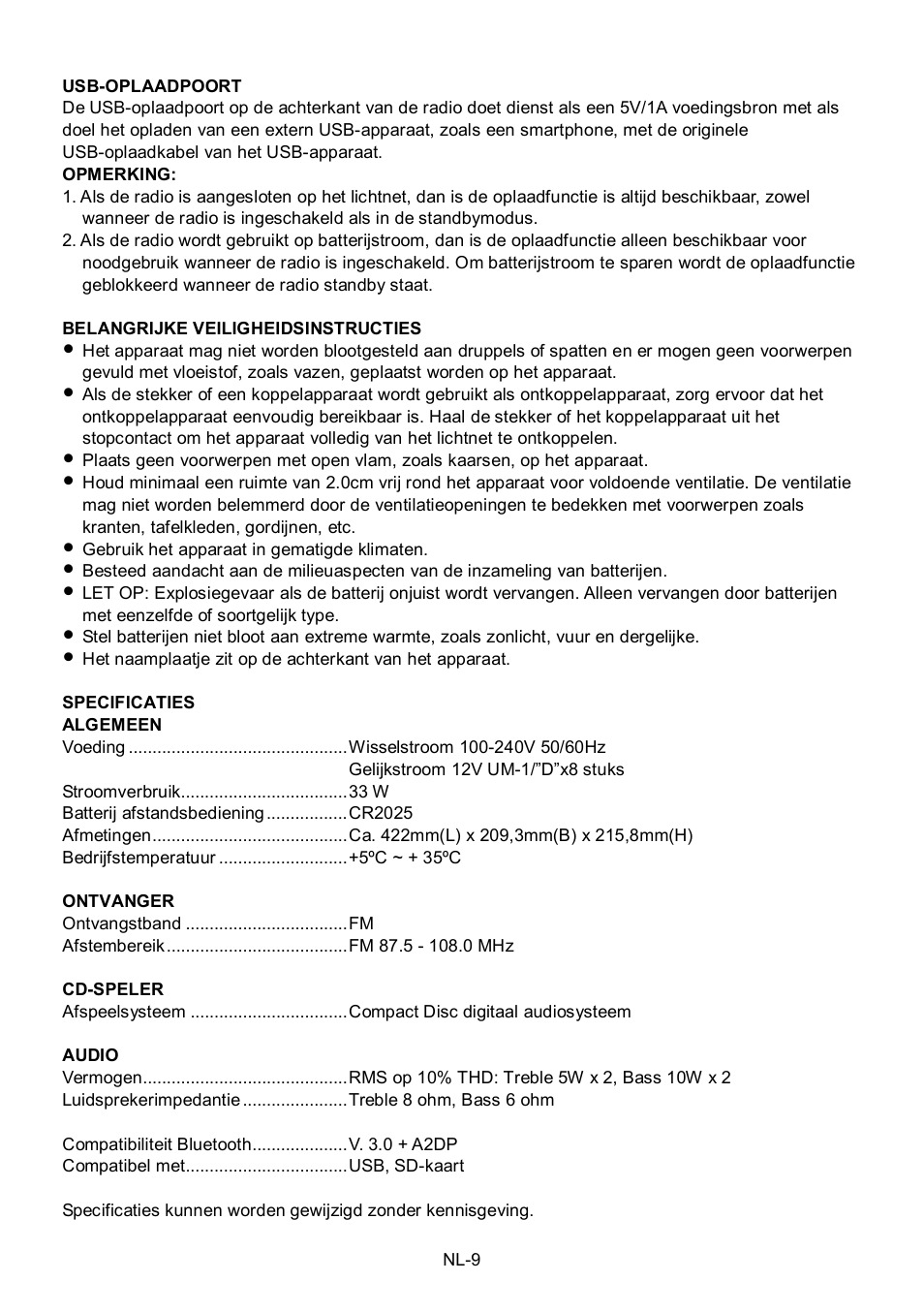 Lenco Boost-8 User Manual | Page 57 / 60