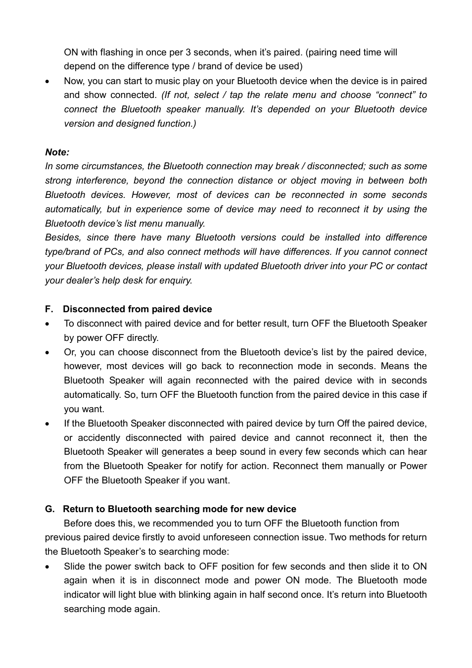 Lenco BTS-110 User Manual | Page 5 / 9