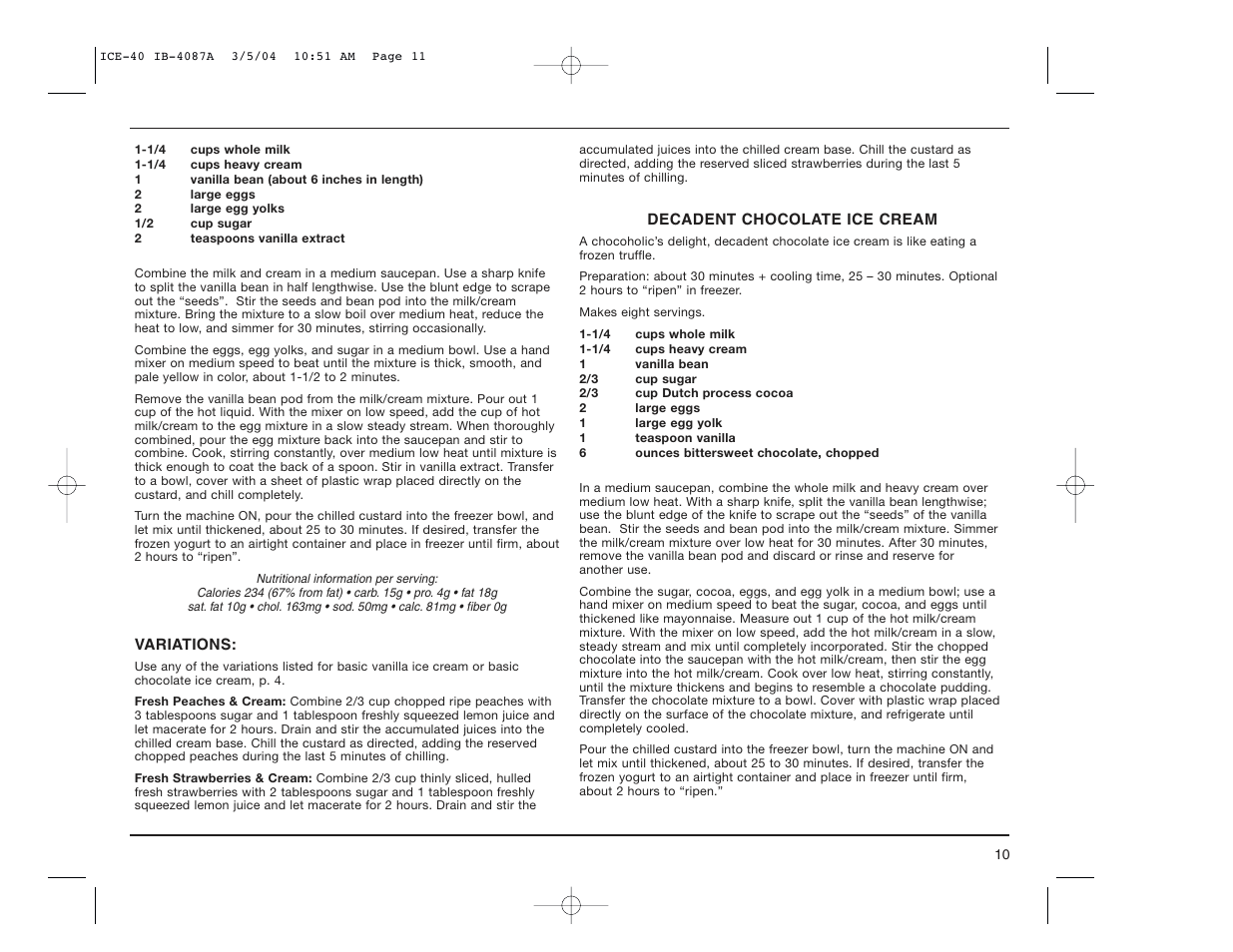 Cuisinart ICE-40 User Manual | Page 11 / 16