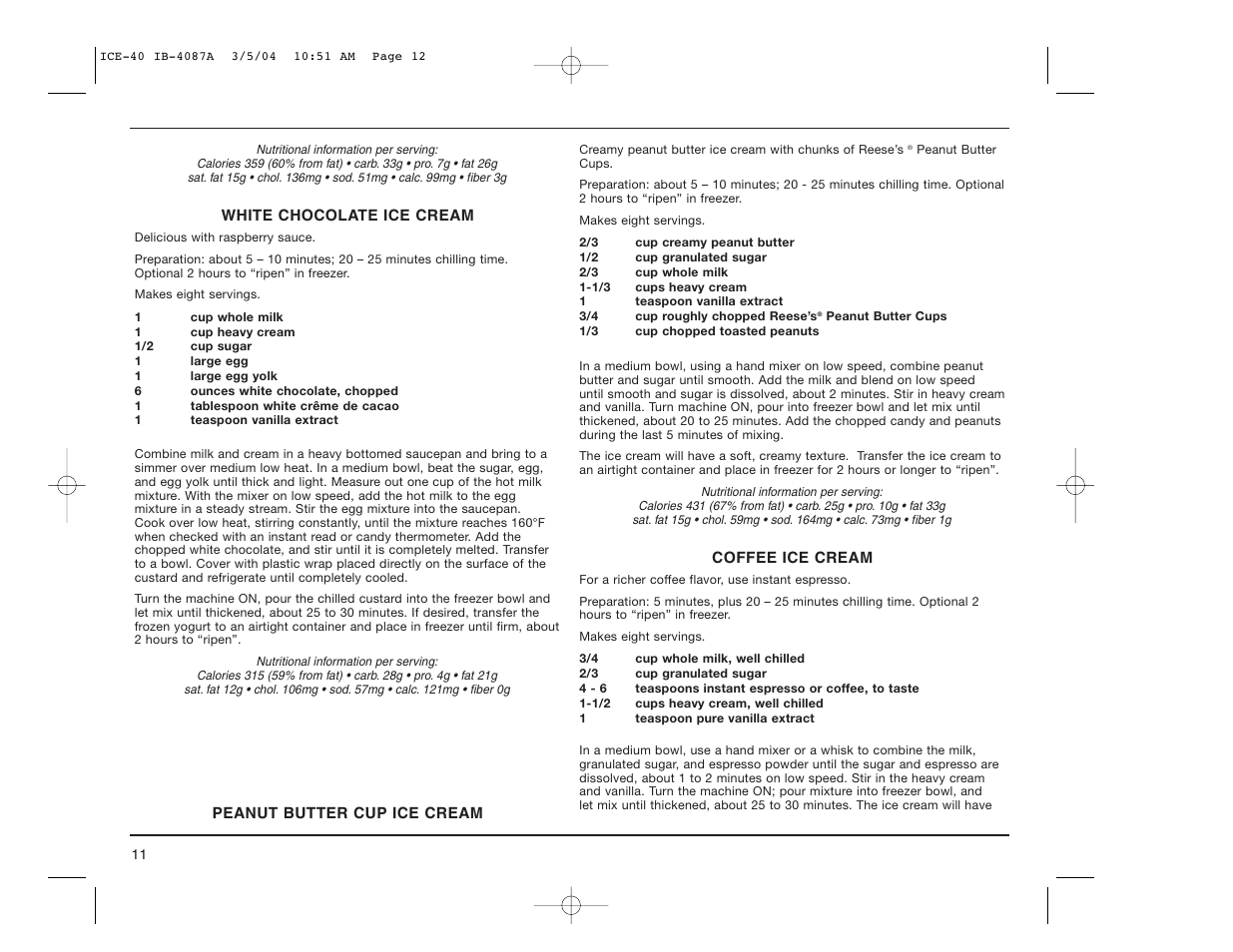 Cuisinart ICE-40 User Manual | Page 12 / 16
