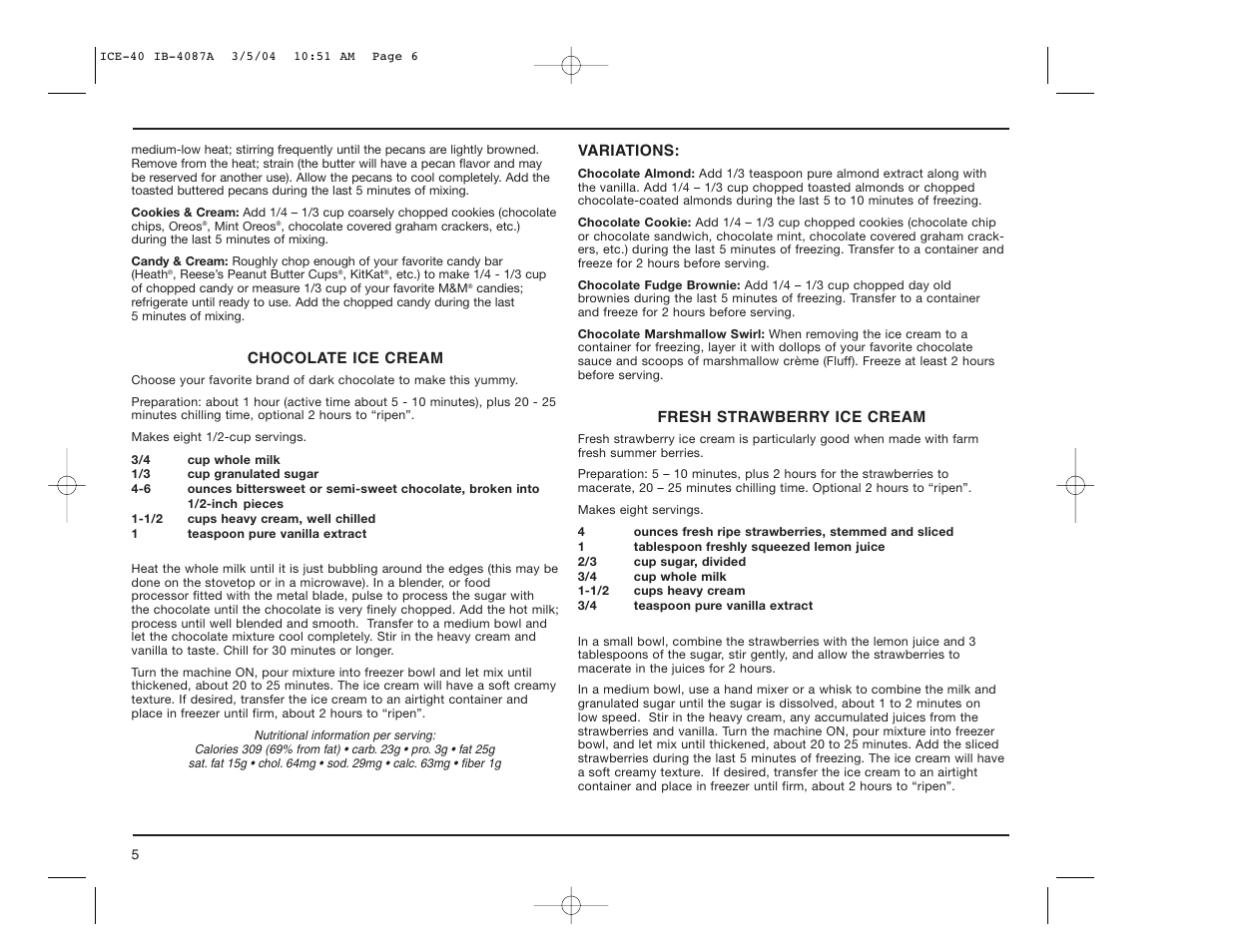 Cuisinart ICE-40 User Manual | Page 6 / 16