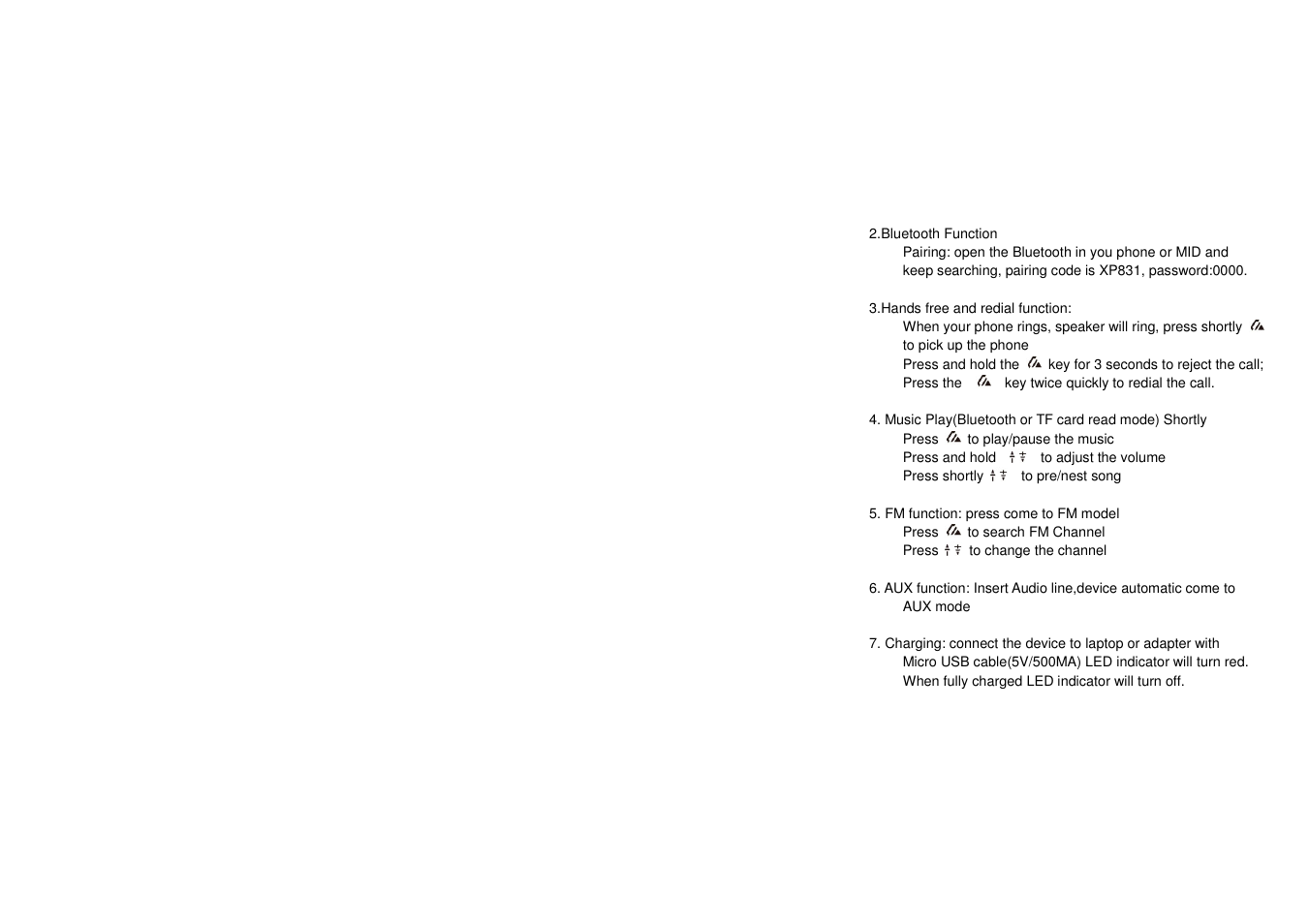 Lenco BTS-5 User Manual | Page 4 / 8