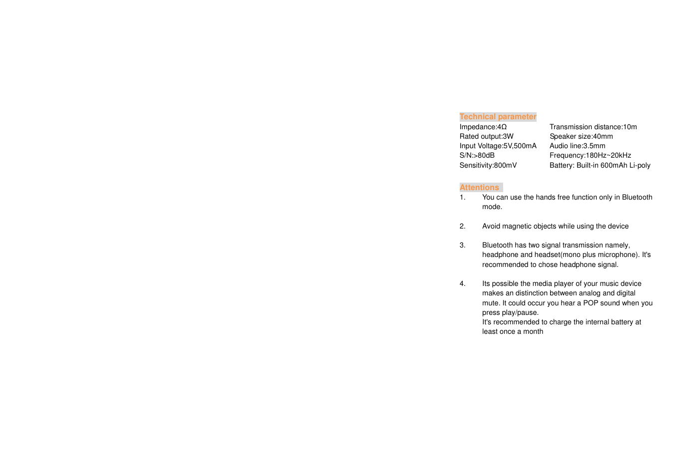 Lenco BTS-5 User Manual | Page 5 / 8