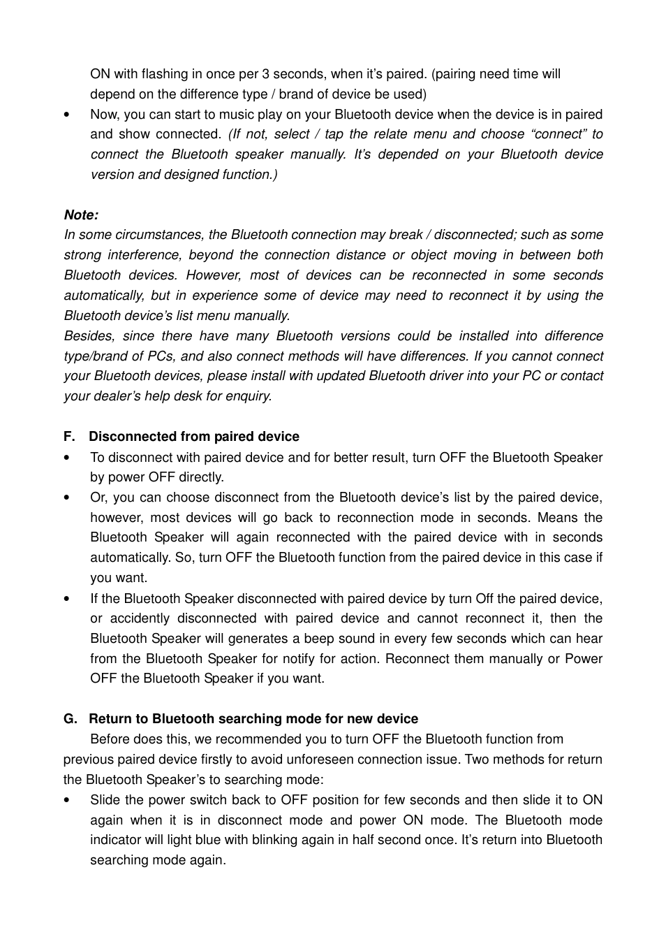 Lenco BTSW-1 User Manual | Page 5 / 10