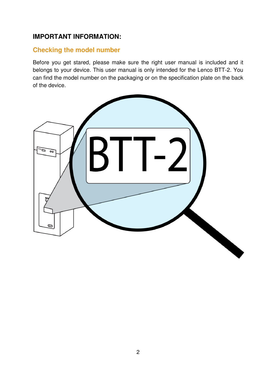 Lenco BTT-2 User Manual | Page 2 / 39