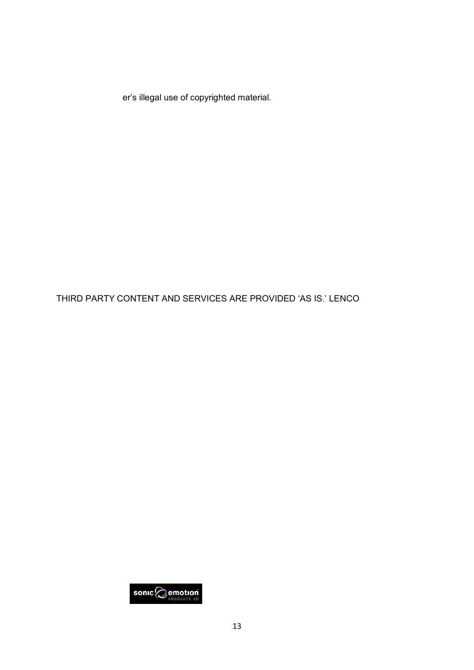 Do not distribute copyright-protected material, Disclaimer, Keep your personal and important data safe | Lenco BTT-6 User Manual | Page 13 / 15