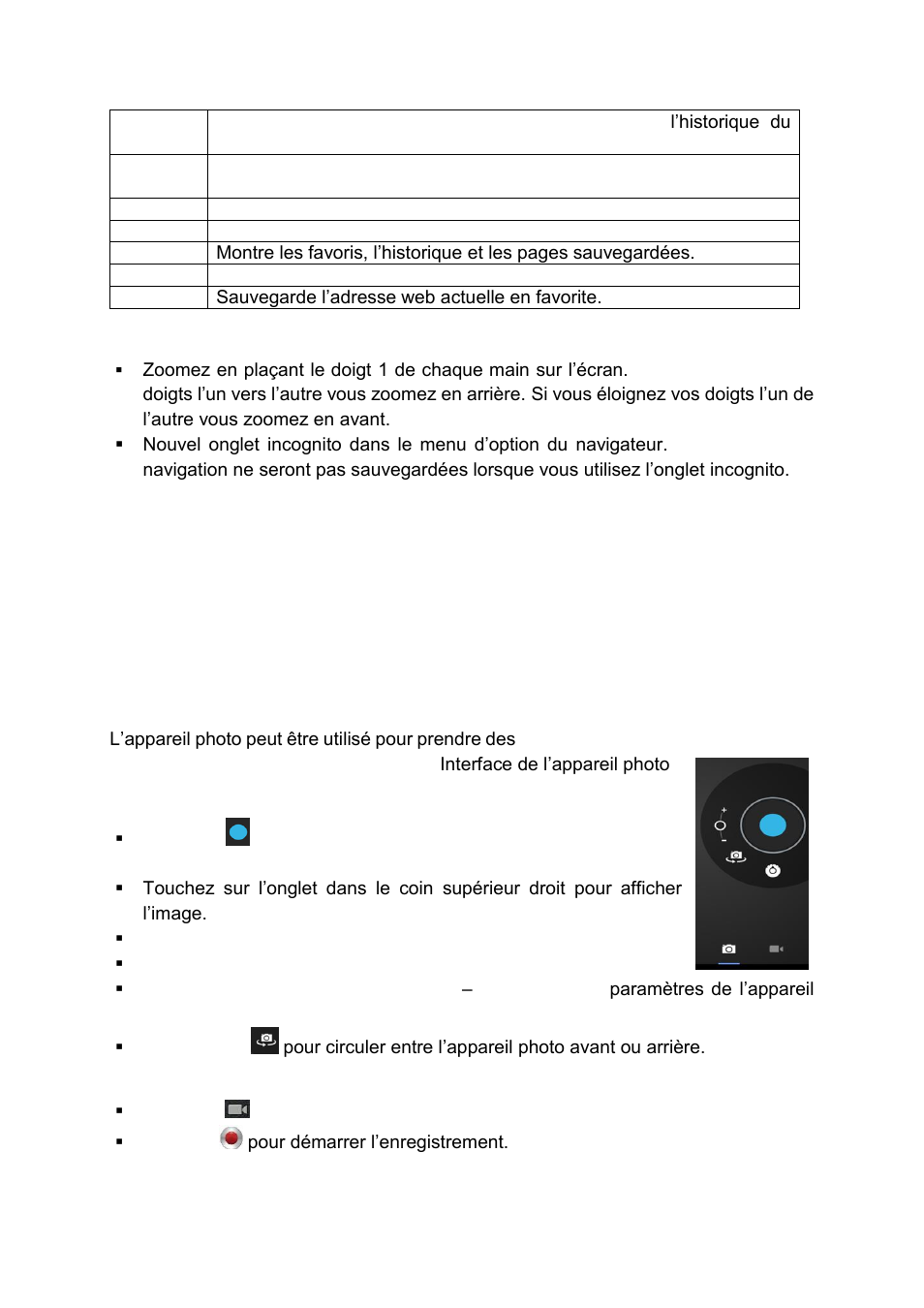 Calculatrice, Calendrier, Appareil photo | Lenco CARTAB-920 User Manual | Page 123 / 171