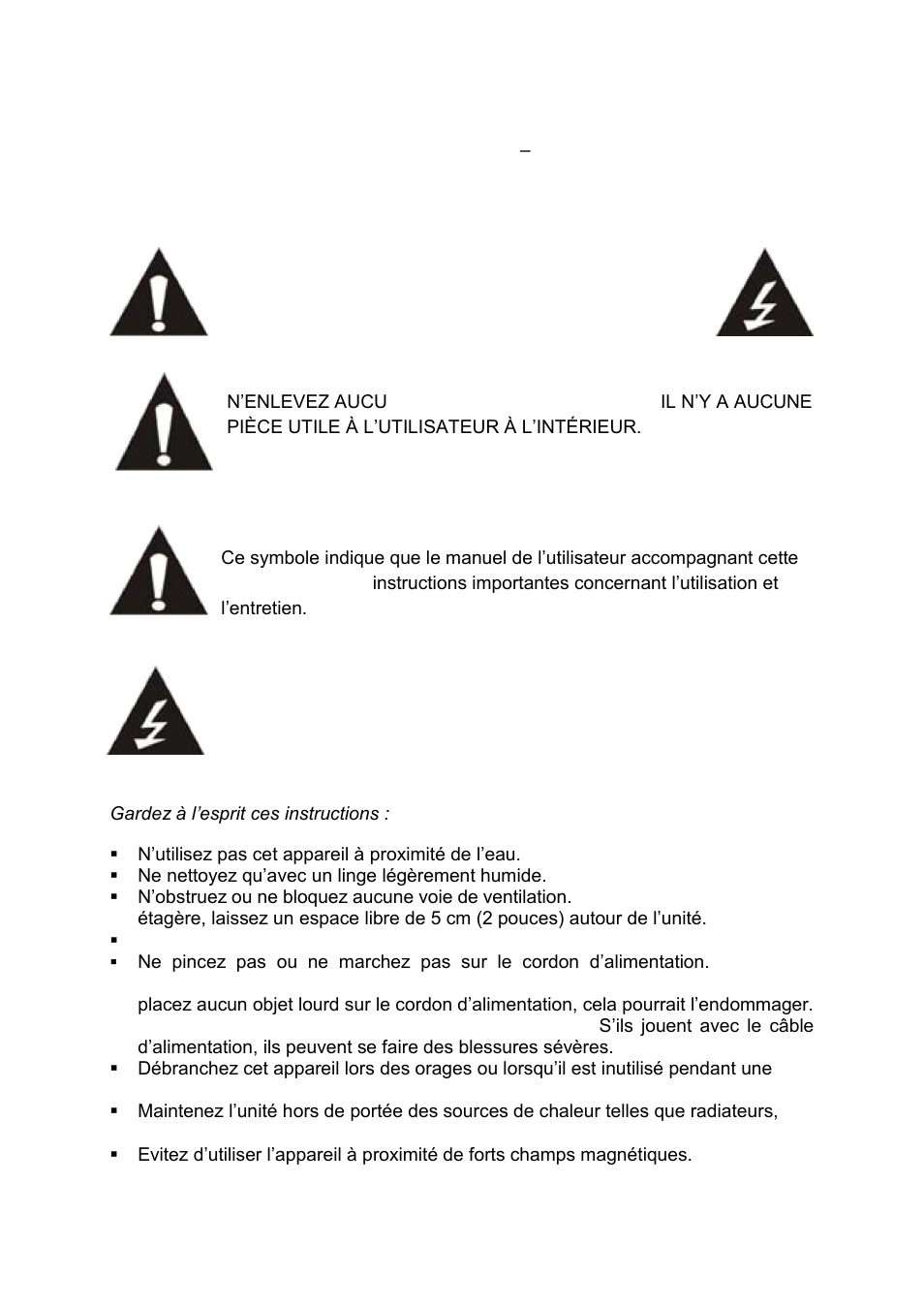 Précautions de sécurité | Lenco CARTAB-920 User Manual | Page 131 / 171