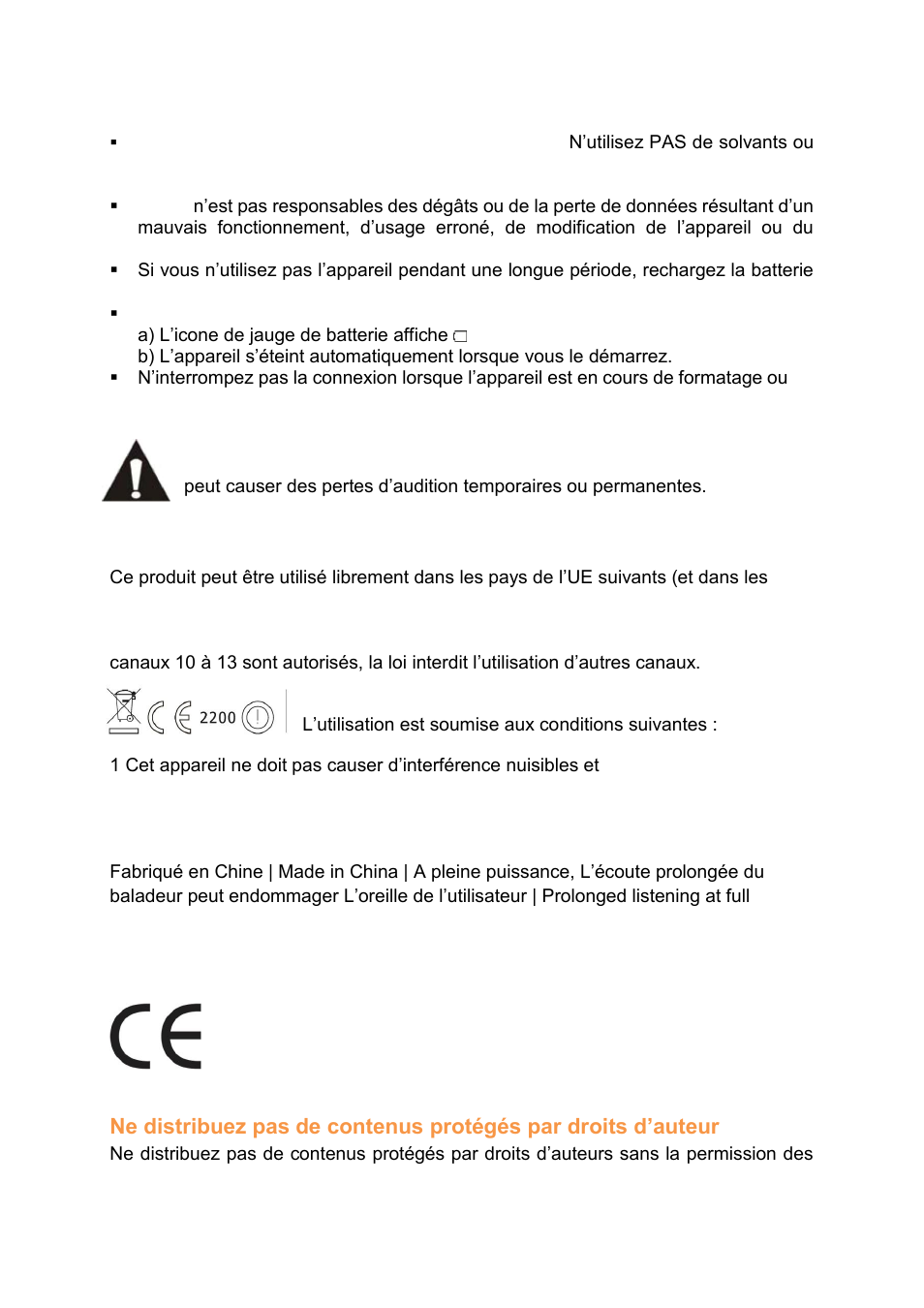 Restrictions nationales, Déclaration de conformité | Lenco CARTAB-920 User Manual | Page 133 / 171