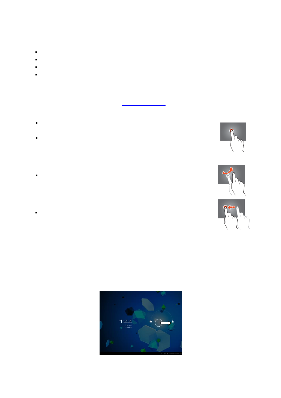Mantenimiento de la batería, Creación de una cuenta de google, Uso de la pantalla táctil | Configuración de la tableta | Lenco CARTAB-920 User Manual | Page 145 / 171