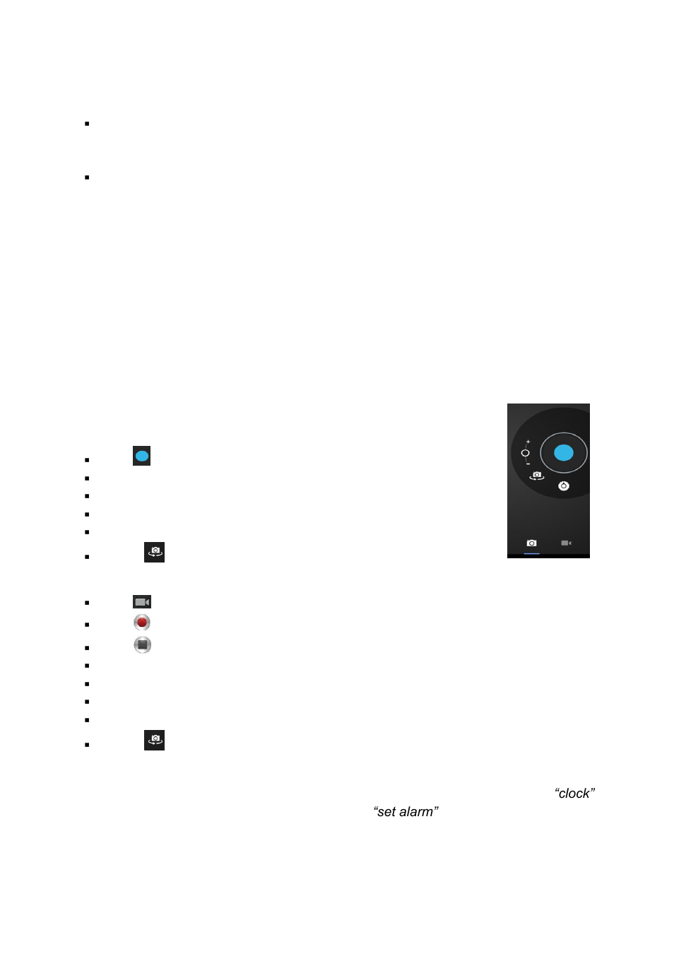 Calculator, Calendar, Camera | Clock | Lenco CARTAB-920 User Manual | Page 21 / 171