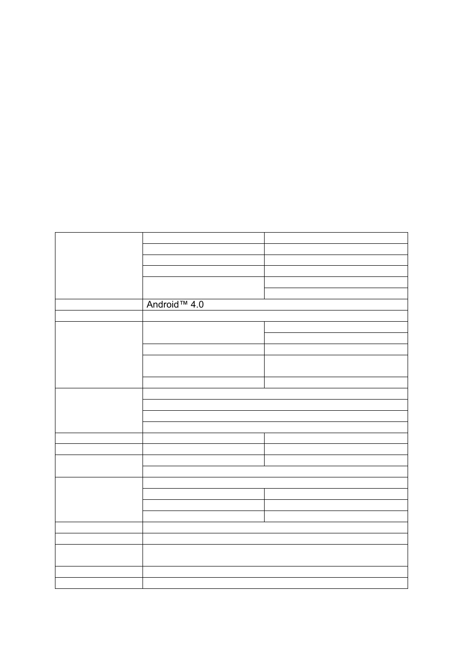 Specifications | Lenco CARTAB-920 User Manual | Page 26 / 171