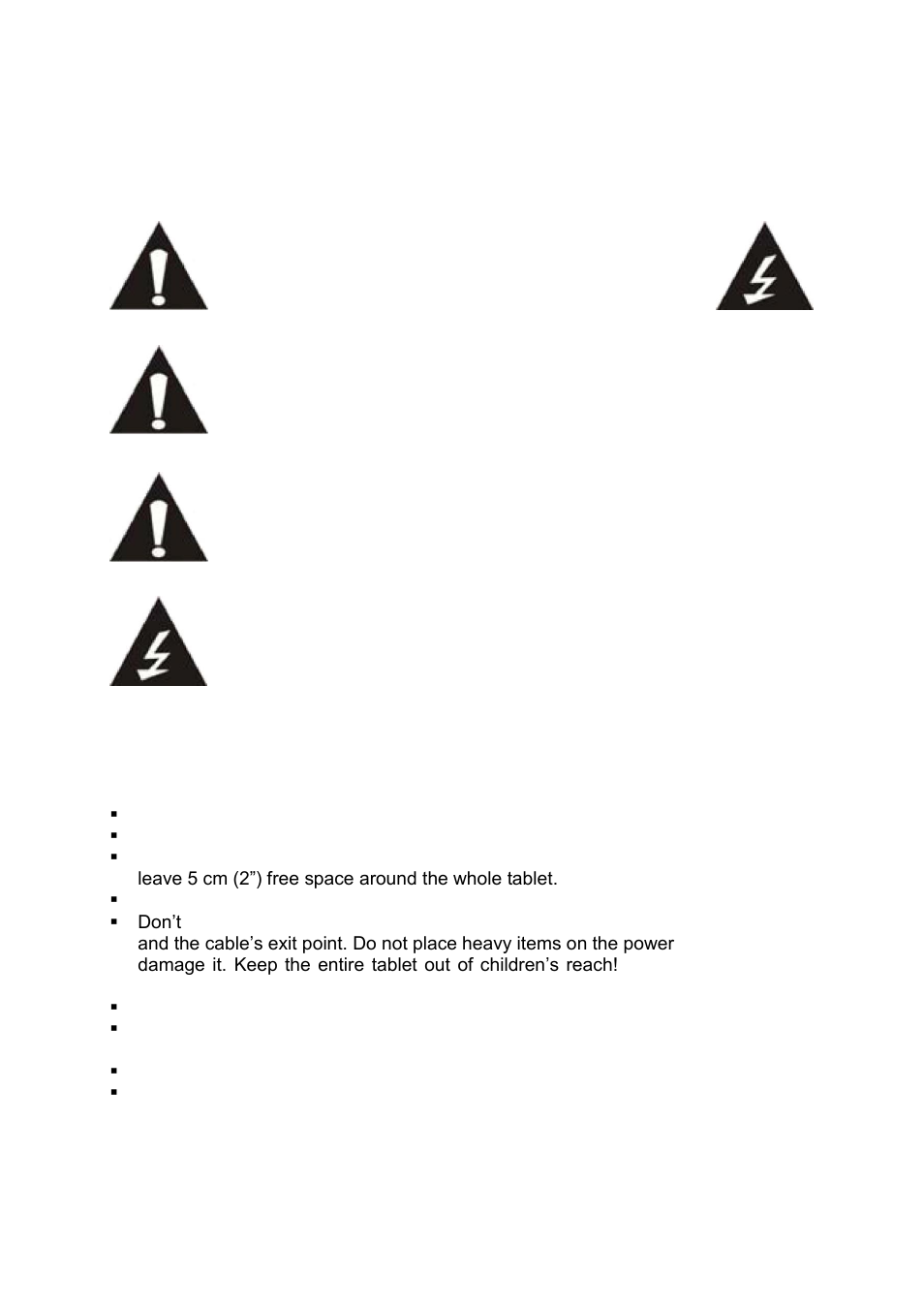 Safety instructions | Lenco CARTAB-920 User Manual | Page 28 / 171