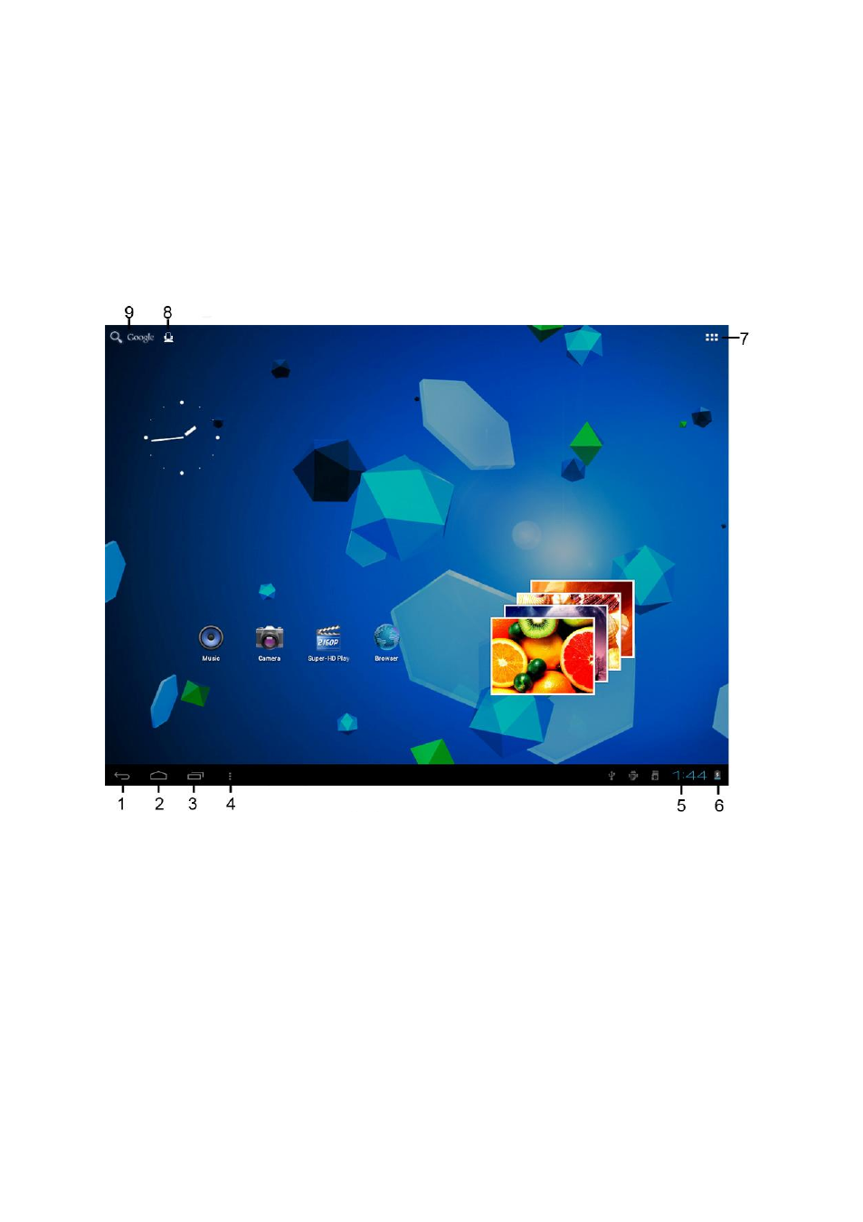 Erläuterung der startansicht | Lenco CARTAB-920 User Manual | Page 40 / 171