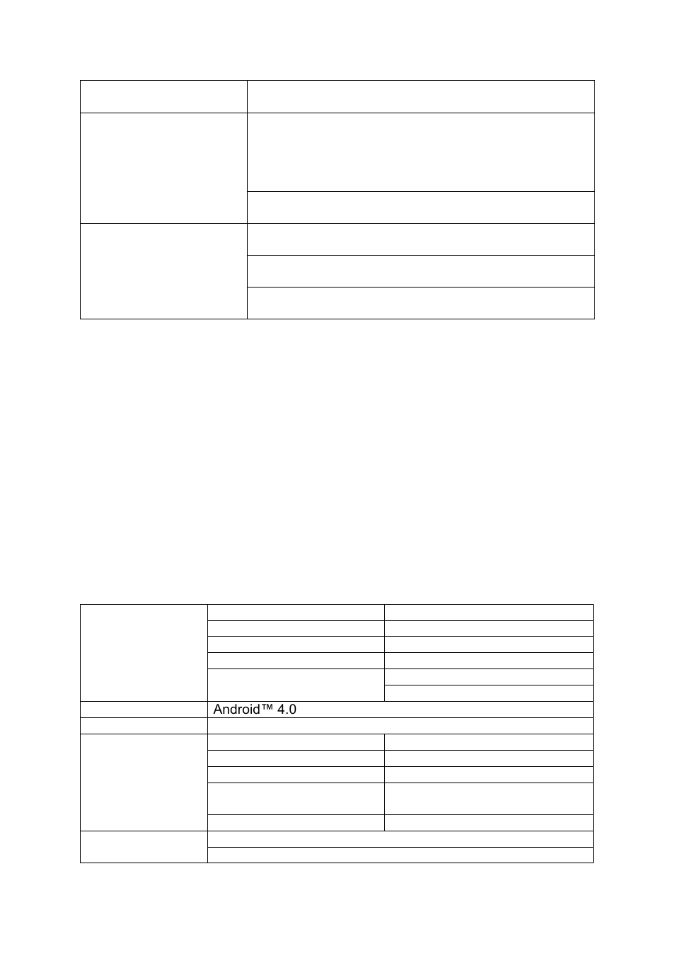 Technische daten | Lenco CARTAB-920 User Manual | Page 60 / 171