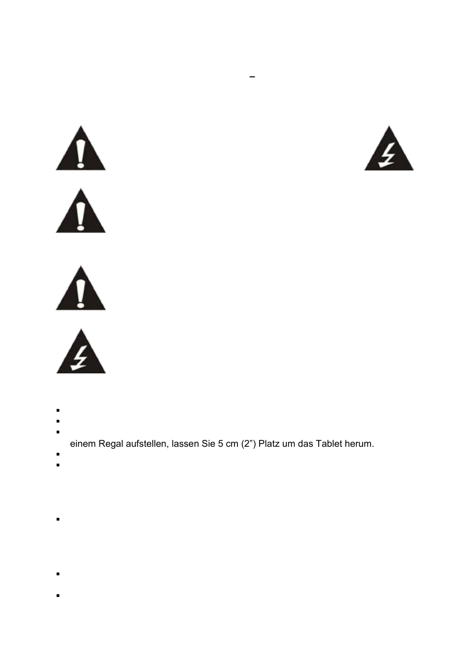 Sicherheitsanweisungen | Lenco CARTAB-920 User Manual | Page 62 / 171