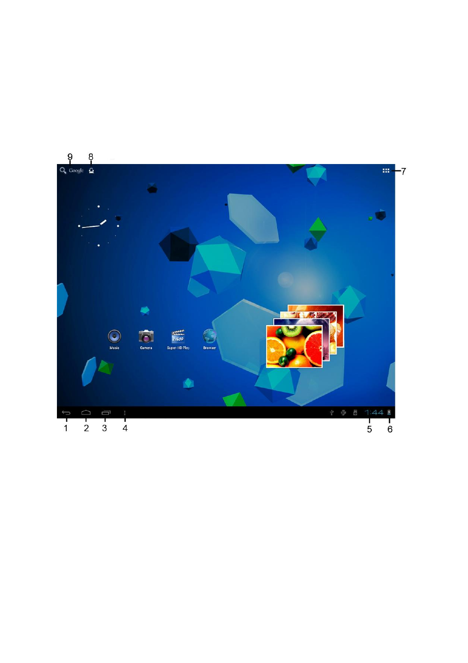Exploring the home screen | Lenco CARTAB-920 User Manual | Page 8 / 171