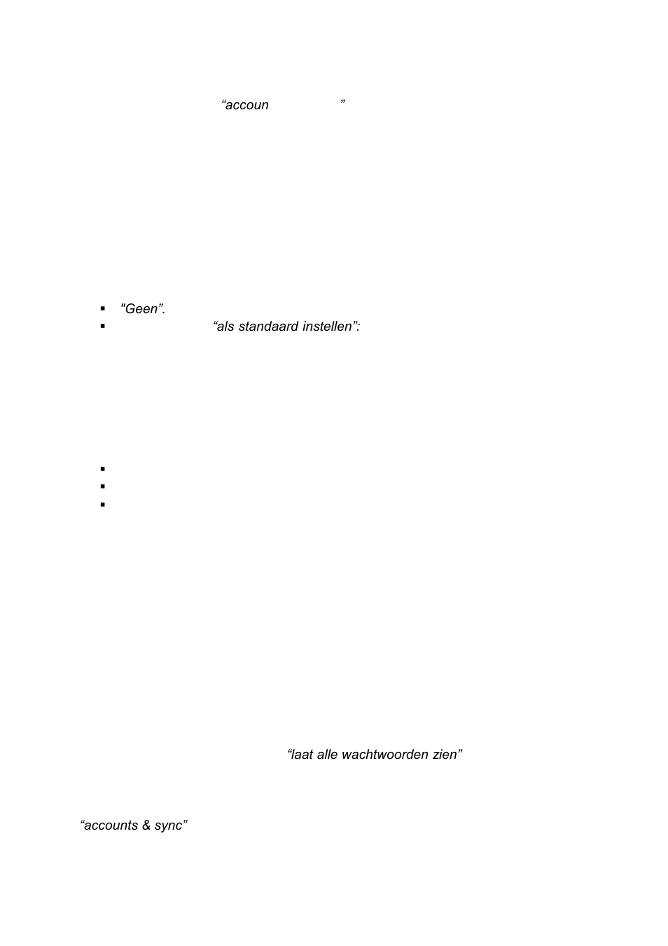 Persoonlijk, locatiediensten, Persoonlijk, beveiliging | Lenco CARTAB-920 User Manual | Page 84 / 171