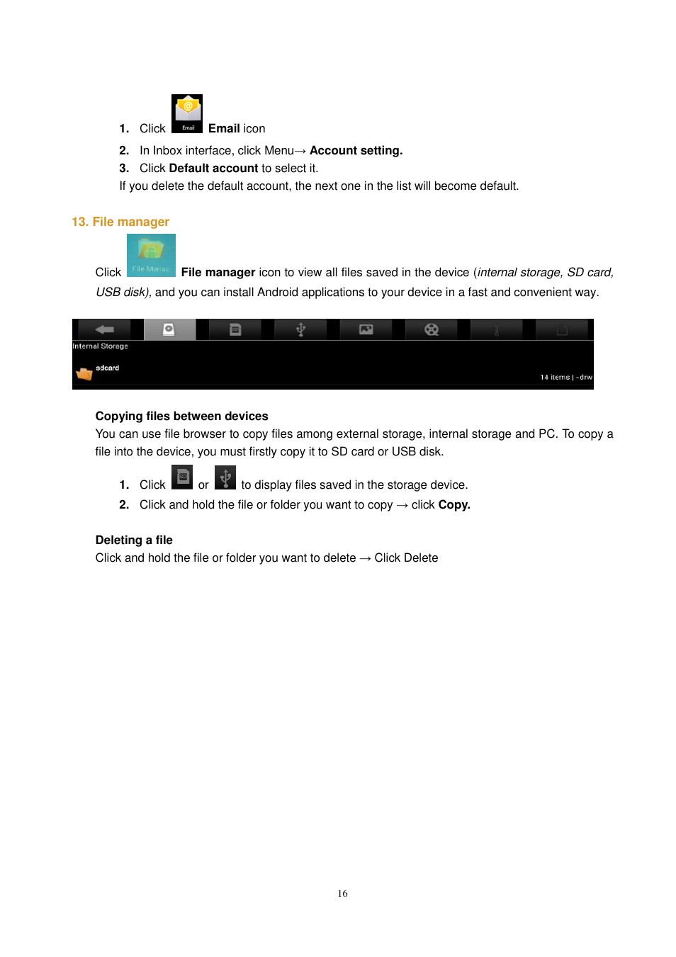 Lenco CARTAB-925 User Manual | Page 16 / 23