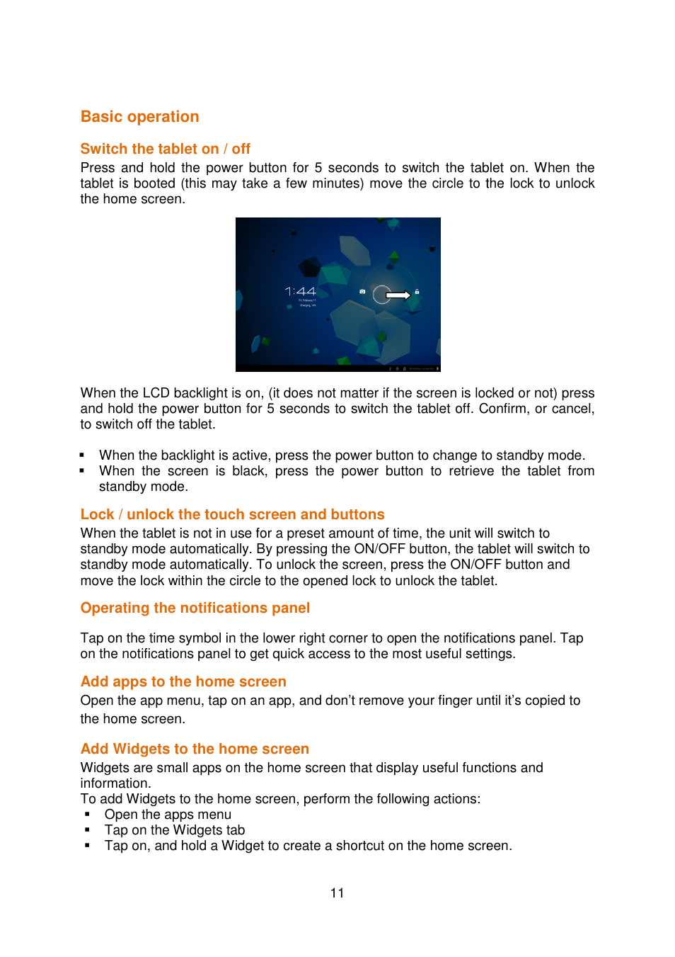 Lenco COOLTAB-70 User Manual | Page 11 / 34