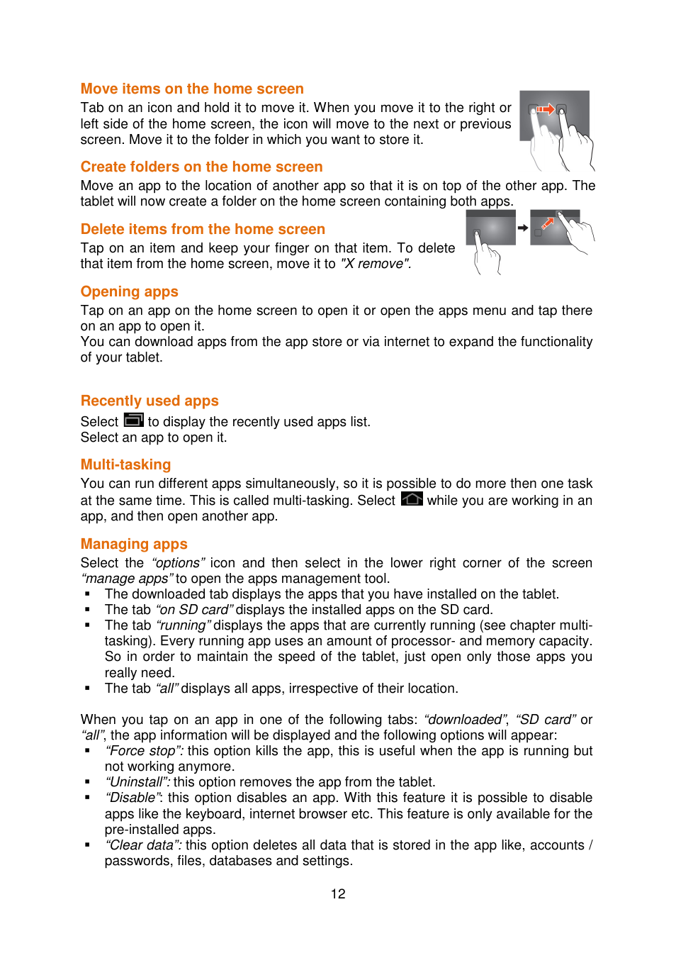 Lenco COOLTAB-70 User Manual | Page 12 / 34