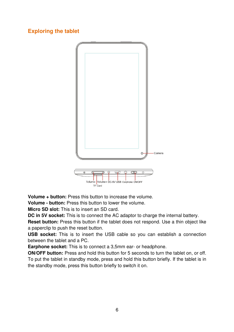 Lenco COOLTAB-70 User Manual | Page 6 / 34