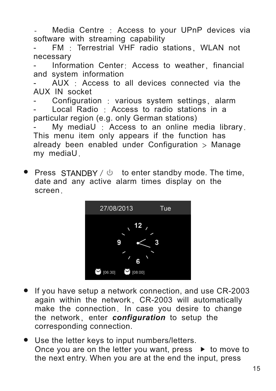 Lenco CR-2003 User Manual | Page 15 / 52