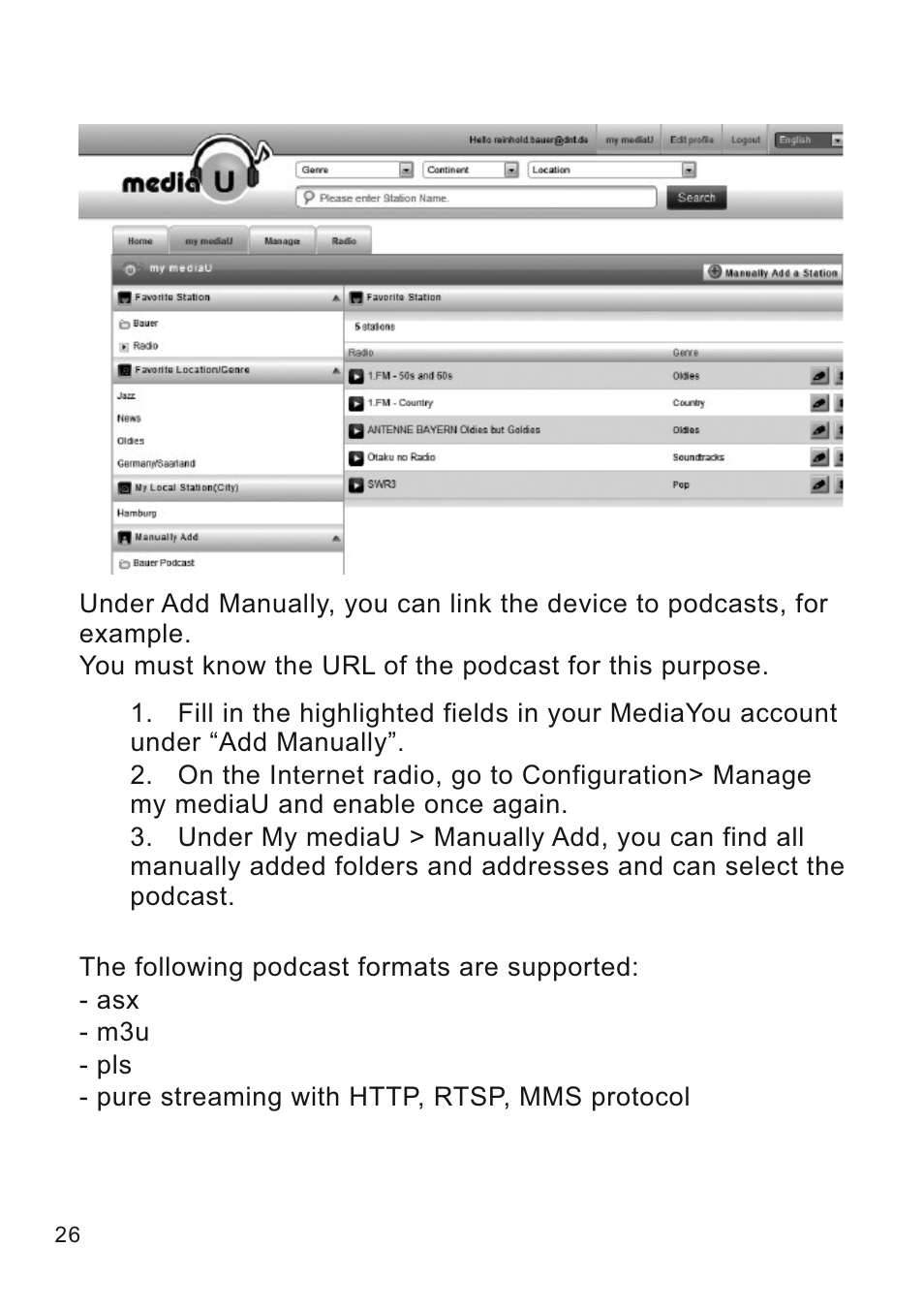Lenco CR-2003 User Manual | Page 26 / 52