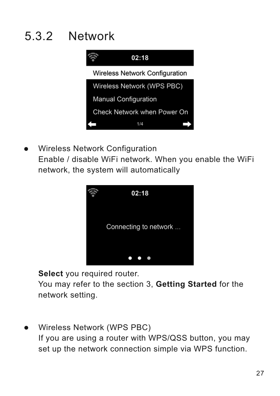 2 network | Lenco CR-2003 User Manual | Page 27 / 52