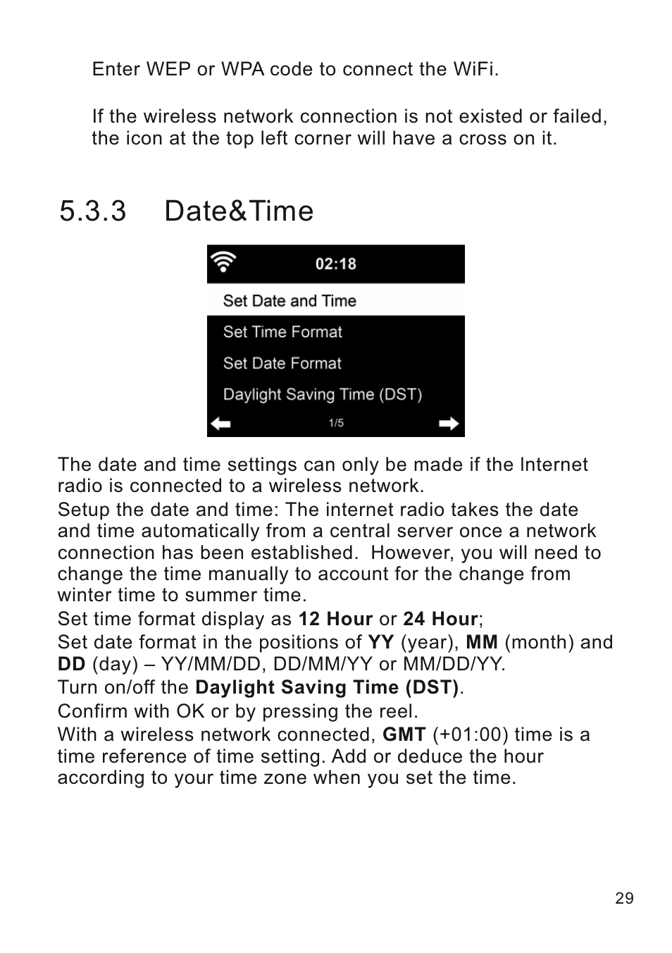 3 date&time | Lenco CR-2003 User Manual | Page 29 / 52