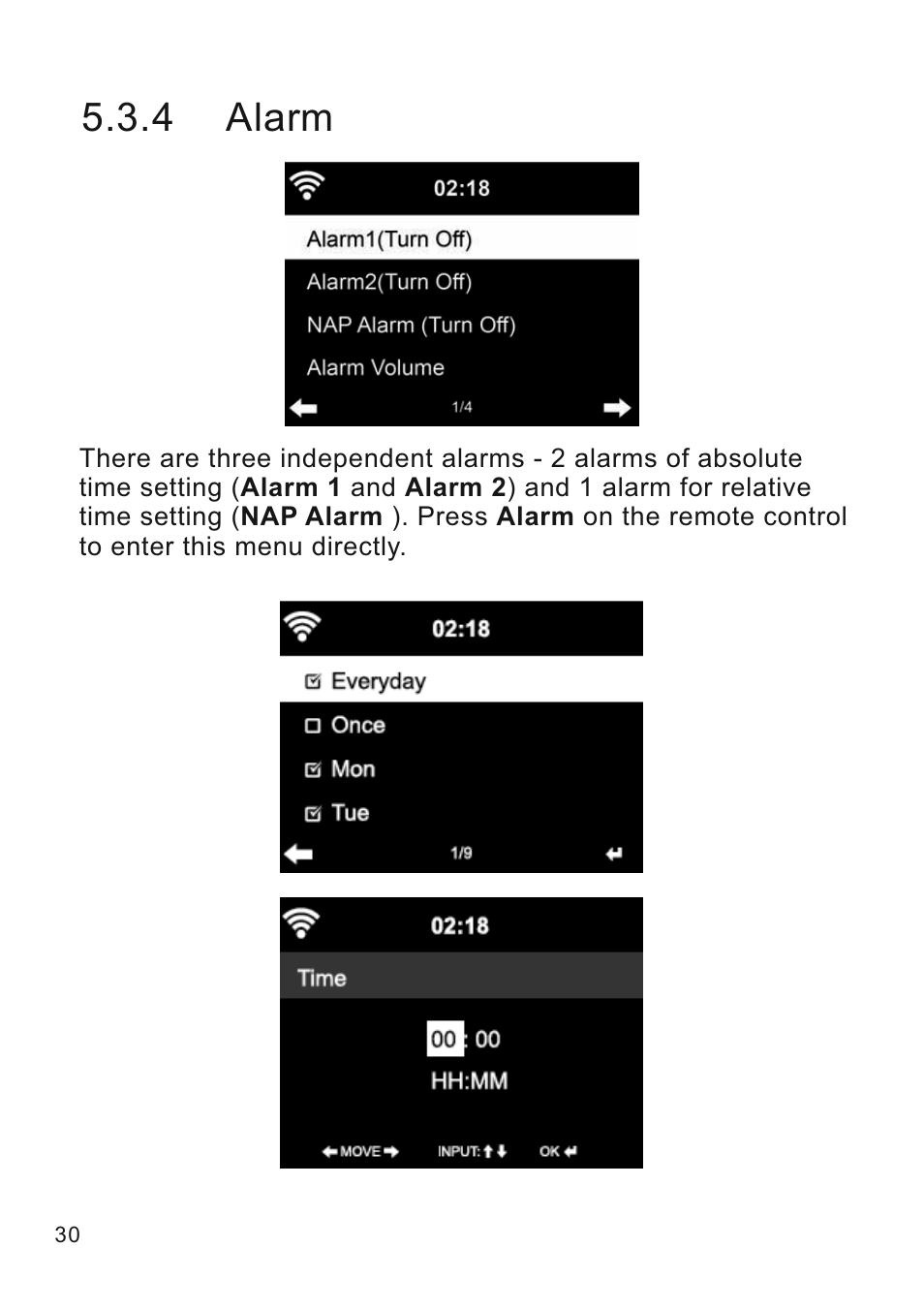 4 alarm | Lenco CR-2003 User Manual | Page 30 / 52